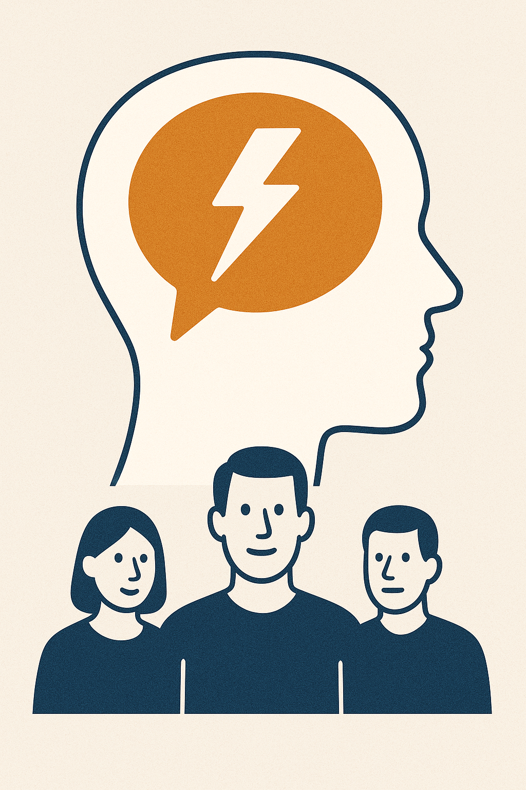 Representación del poder de la comunicación mental